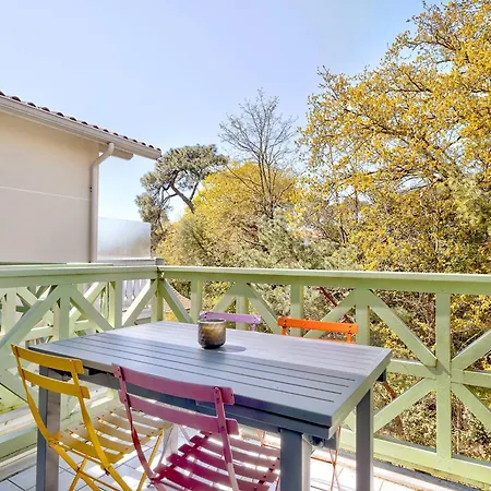 Arcachon: T2 Residentiel Pres Plage, 2 Balcons - Fr-1-433-137 Apartamento