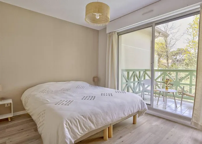 Arcachon: T2 Residentiel Pres Plage, 2 Balcons - Fr-1-433-137 阿卡雄